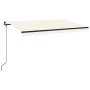 Manual retractable cream awning 400x350 cm by vidaXL, Awnings - Ref: Foro24-3069177, Price: 436,29 €, Discount: %