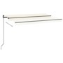 Manual retractable cream awning 400x350 cm by vidaXL, Awnings - Ref: Foro24-3069177, Price: 436,29 €, Discount: %