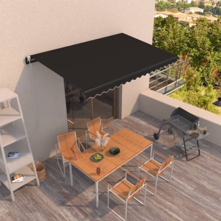 Automatic retractable awning in anthracite gray, 400x350 cm. by vidaXL, Awnings - Ref: Foro24-3069189, Price: 445,57 €, Disco...