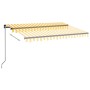 Toldo manual retráctil con LED amarillo y blanco 350x250 cm de vidaXL, Toldos - Ref: Foro24-3069083, Precio: 415,59 €, Descue...