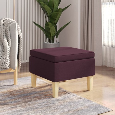 Hocker mit Holzbeinen, gepolstert mit braunem Stoff von vidaXL, Klapphocker und Stühle - Ref: Foro24-329432, Preis: 49,99 €, ...