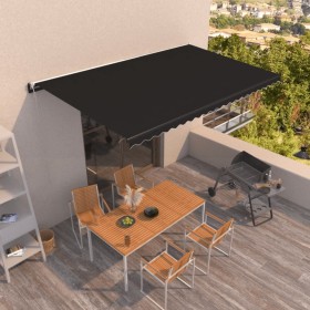 Toldo retráctil automático gris antracita 500x350 cm de vidaXL, Toldos - Ref: Foro24-3069229, Precio: 591,90 €, Descuento: %