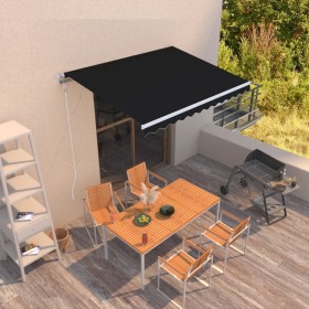 Automatic retractable awning in anthracite gray, 300x250 cm. by vidaXL, Awnings - Ref: Foro24-3068869, Price: 412,99 €, Disco...