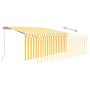 Toldo retráctil manual con persiana amarillo y blanco 3x2,5 m de vidaXL, Toldos - Ref: Foro24-3069258, Precio: 287,44 €, Desc...