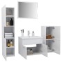 Juego de muebles de baño madera de ingeniería blanco brillo de vidaXL, Muebles de baño - Ref: Foro24-3071096, Precio: 283,13 ...