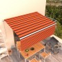 Manuell einziehbare Markise mit Rollo 4x3 m orange und braun von vidaXL, Markisen - Ref: Foro24-3069300, Preis: 559,94 €, Rab...