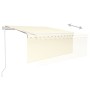 Toldo automático persiana LED sensor viento crema 3,5x2,5 m de vidaXL, Toldos - Ref: Foro24-3069292, Precio: 540,68 €, Descue...