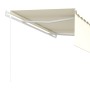 Toldo automático retráctil con persiana color crema 4x3 m de vidaXL, Toldos - Ref: Foro24-3069307, Precio: 687,99 €, Descuent...