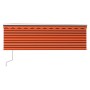 Automatic retractable awning with blind 4x3 m orange and brown by vidaXL, Awnings - Ref: Foro24-3069310, Price: 763,86 €, Dis...