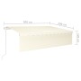 Toldo automático retráctil con persiana 6x3 m crema de vidaXL, Toldos - Ref: Foro24-3069367, Precio: 558,67 €, Descuento: %