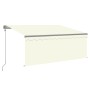 Toldo automático retráctil con persiana color crema 3x2,5m de vidaXL, Toldos - Ref: Foro24-3069387, Precio: 334,32 €, Descuen...