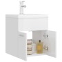 Cabinet with glossy white agglomerate sink by vidaXL, bathroom vanities - Ref: Foro24-3071267, Price: 145,95 €, Discount: %