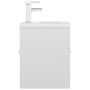 Cabinet with glossy white agglomerate sink by vidaXL, bathroom vanities - Ref: Foro24-3071267, Price: 145,95 €, Discount: %