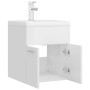 Cabinet with glossy white agglomerate sink by vidaXL, bathroom vanities - Ref: Foro24-3071267, Price: 145,95 €, Discount: %