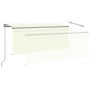 Toldo manual retráctil con persiana y LED crema 3x2,5m de vidaXL, Toldos - Ref: Foro24-3069382, Precio: 290,99 €, Descuento: %