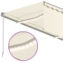 Toldo manual retráctil con persiana y LED crema 3x2,5m de vidaXL, Toldos - Ref: Foro24-3069382, Precio: 290,99 €, Descuento: %