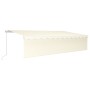 Manual retractable awning with cream-colored 6x3 m blind. by vidaXL, Awnings - Ref: Foro24-3069357, Price: 583,99 €, Discount: %