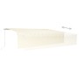 Toldo retráctil manual con persiana crema 6x3 m de vidaXL, Toldos - Ref: Foro24-3069357, Precio: 588,40 €, Descuento: %