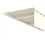 Manual retractable awning with cream-colored 6x3 m blind. by vidaXL, Awnings - Ref: Foro24-3069357, Price: 583,99 €, Discount: %