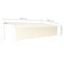 Manual retractable awning with cream-colored 6x3 m blind. by vidaXL, Awnings - Ref: Foro24-3069357, Price: 583,99 €, Discount: %