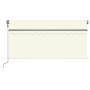 Toldo retráctil automático con persiana crema 3,5x2,5m de vidaXL, Toldos - Ref: Foro24-3069407, Precio: 452,01 €, Descuento: %