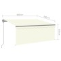 Automatic retractable awning with cream-colored blind 3.5x2.5m by vidaXL, Awnings - Ref: Foro24-3069407, Price: 452,01 €, Dis...