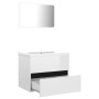 Engineered wood bathroom furniture set in glossy white by vidaXL, Bathroom furniture - Ref: Foro24-3071591, Price: 162,93 €, ...