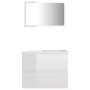 Engineered wood bathroom furniture set in glossy white by vidaXL, Bathroom furniture - Ref: Foro24-3071591, Price: 162,93 €, ...