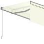 Toldo manual retráctil con persiana color crema 3x2,5m de vidaXL, Toldos - Ref: Foro24-3069377, Precio: 240,15 €, Descuento: %