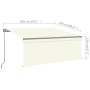 Toldo manual retráctil con persiana color crema 3x2,5m de vidaXL, Toldos - Ref: Foro24-3069377, Precio: 240,15 €, Descuento: %