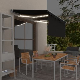 Toldo manual retráctil con persiana y LED antracita 3x2,5 m de vidaXL, Toldos - Ref: Foro24-3069384, Precio: 292,99 €, Descue...