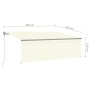 Toldo automático retráctil con persiana color crema 4x3 m de vidaXL, Toldos - Ref: Foro24-3069427, Precio: 468,71 €, Descuent...