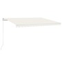 Manual retractable cream awning 400x350 cm by vidaXL, Awnings - Ref: Foro24-3068977, Price: 352,01 €, Discount: %