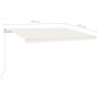 Manual retractable cream awning 400x350 cm by vidaXL, Awnings - Ref: Foro24-3068977, Price: 352,01 €, Discount: %