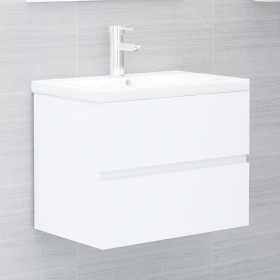 Mueble con lavabo madera de ingeniería blanco de vidaXL, Tocadores de baño - Ref: Foro24-3071630, Precio: 201,99 €, Descuento: %