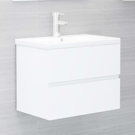 Mueble con lavabo madera de ingeniería blanco de vidaXL, Tocadores de baño - Ref: Foro24-3071630, Precio: 212,28 €, Descuento: %