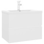 Mueble con lavabo madera de ingeniería blanco de vidaXL, Tocadores de baño - Ref: Foro24-3071630, Precio: 212,28 €, Descuento: %