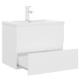 Mueble con lavabo madera de ingeniería blanco de vidaXL, Tocadores de baño - Ref: Foro24-3071630, Precio: 212,28 €, Descuento: %