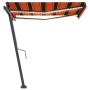 Automatic awning LED wind sensor orange brown 350x250 cm by vidaXL, Awnings - Ref: Foro24-3069735, Price: 594,28 €, Discount: %