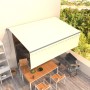 Toldo retráctil manual con persiana color crema 4x3 m de vidaXL, Toldos - Ref: Foro24-3069417, Precio: 412,86 €, Descuento: %