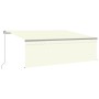 Toldo retráctil manual con persiana color crema 4x3 m de vidaXL, Toldos - Ref: Foro24-3069417, Precio: 412,86 €, Descuento: %