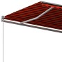 Toldo de pie automático naranja y marrón 450x300 cm de vidaXL, Toldos - Ref: Foro24-3069770, Precio: 550,82 €, Descuento: %