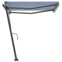 Blue and white automatic standing awning 350x250 cm by vidaXL, Awnings - Ref: Foro24-3069726, Price: 483,62 €, Discount: %