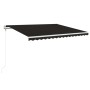 Toldo automático LED sensor de viento gris antracita 450x350 cm de vidaXL, Toldos - Ref: Foro24-3069014, Precio: 671,32 €, De...