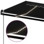 Toldo automático LED sensor de viento gris antracita 400x350 cm de vidaXL, Toldos - Ref: Foro24-3069194, Precio: 649,25 €, De...