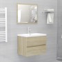 Mueble con lavabo madera de ingeniería roble Sonoma de vidaXL, Tocadores de baño - Ref: Foro24-3071633, Precio: 219,30 €, Des...