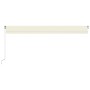 Toldo retráctil manual crema 600x350 cm de vidaXL, Toldos - Ref: Foro24-3069037, Precio: 556,83 €, Descuento: %