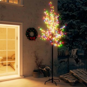 Christmas tree 220 colorful LEDs cherry blossoms 220 cm by vidaXL, Christmas lights - Ref: Foro24-328667, Price: 57,77 €, Dis...