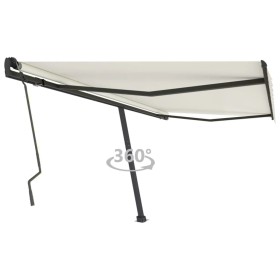 Cream manual retractable foot awning 400x300 cm by vidaXL, Awnings - Ref: Foro24-3069737, Price: 471,05 €, Discount: %