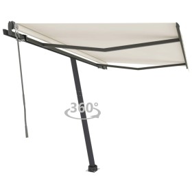 Cream automatic standing awning 350x250 cm by vidaXL, Awnings - Ref: Foro24-3069727, Price: 493,27 €, Discount: %